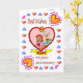 Jubileum kaart 40 ruby (Gele Bloem)