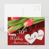 Jubileum-kaart Briefkaart (Voorkant / Achterkant)