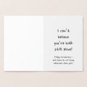 Jubileum-kaart Folie Kaarten (Binnen)