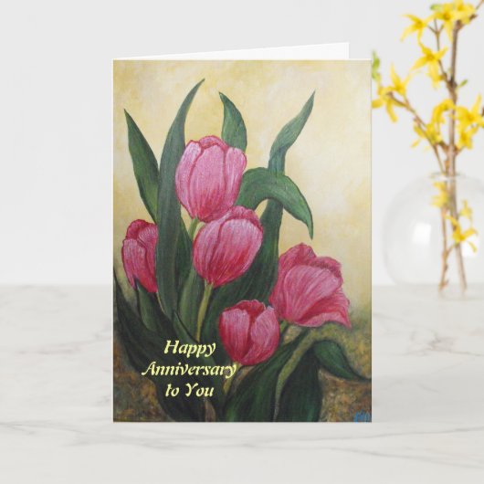 Jubileum-kaart Kaart (Gele Bloem)