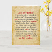 Jubileum Kaart Love is niet perfect (Gele Bloem)