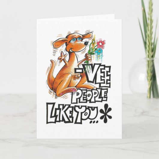 Jubileum kaart met kangoeroe (Voorkant)