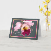 Jubileum Kaart met Phalaenopsis Orchid (Gele Bloem)
