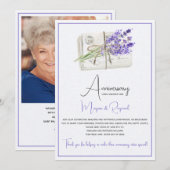 Jubileum Kaart Shower-uitnodiging (Voorkant / Achterkant)