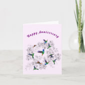 Jubileum Kaart Vliegende lentvogels (Voorkant)