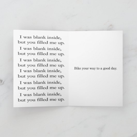 Jubileum Kaart voor fietsliefhebbers (Binnen)