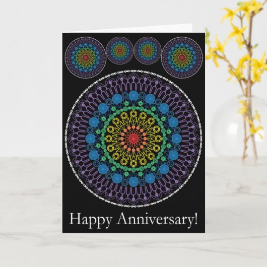 Jubileum Kaart voor fietsliefhebbers (Gele Bloem)