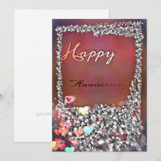 Jubileum kaart voor haar (Voorkant / Achterkant)