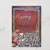 Jubileum kaart voor haar (Voorkant / Achterkant)