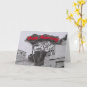 Jubileum kaart voor ouders (Gele Bloem)