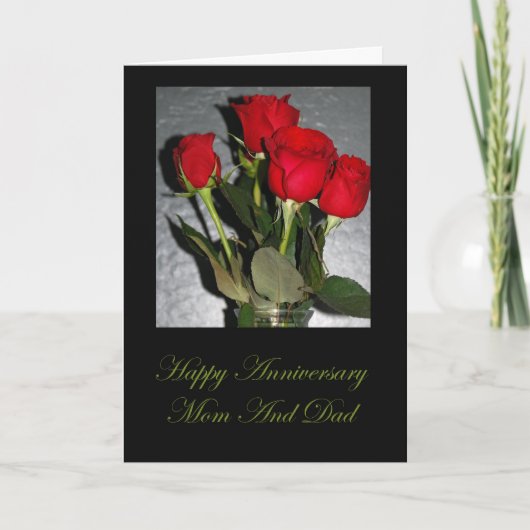 Jubileum Kaart voor papa en mama (Voorkant)