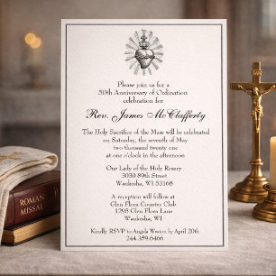 Jubileum katholieke priester Ordination Kaart