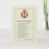 Jubileum katholieke priesterwijding religieus kaart (Voorkant)