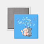 Jubileum katten in liefde magneet (Voorkant / Achterkant)