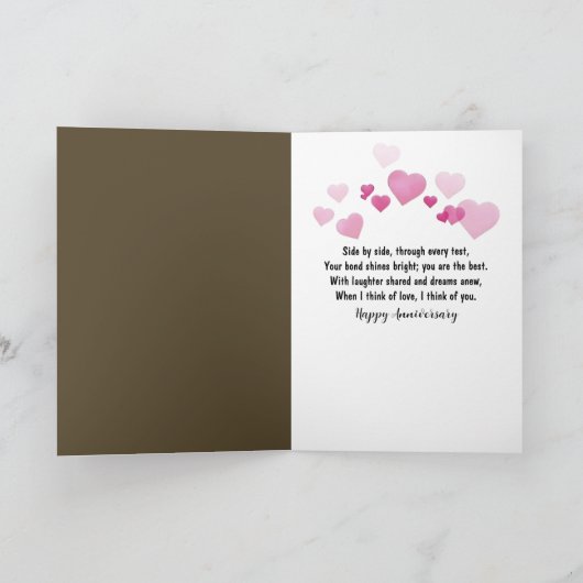 Jubileum Kattenkoppel Knuffelen Kaart (Binnen)