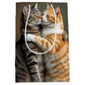 Jubileum Kattenkoppel Knuffelen Medium Cadeauzakje (Voorkant)