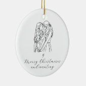 Jubileum kerstversiering (queer love) keramisch ornament (Rechts)