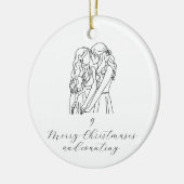 Jubileum kerstversiering (queer love) keramisch ornament (Links)