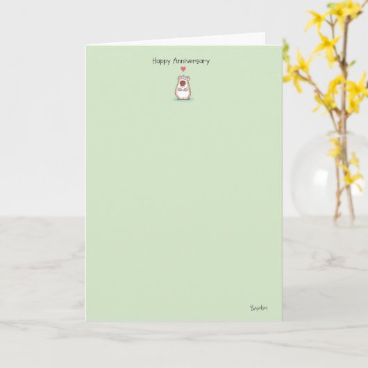 JUBILEUM KLEINE BEREN KAART (Gele Bloem)