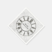 Jubileum klok zonder handen servet (Hoek)