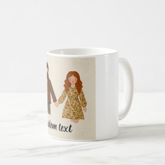 Jubileum Koppels Met Naam Maatwerk Mok (Voorkant rechts)