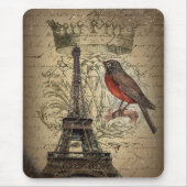 jubileum - kroonvogel parijs eiffeltoren muismat (Voorkant)