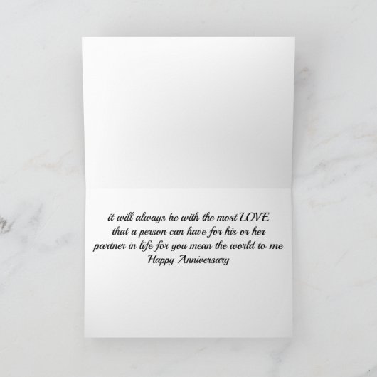 ***JUBILEUM LIEFDE*** AAN DE LIEFDE VAN MIJN LEVEN KAART (Binnen)