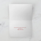 jubileum liefde voor je met roze hart kaart (Binnen)