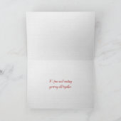 jubileum liefde voor je met roze hart kaart (Binnen)