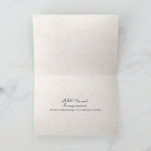 Jubileum liefdeslettertype met bladeren kaart (Binnen)