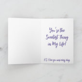 Jubileum lieverd Groeten Notitiekaartje (Binnen)