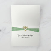 Jubileum Lily of the Valley Boeket Kaart (Binnen)