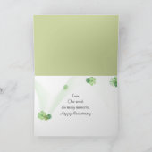 Jubileum Lily van The Valley Bouquet Kaart (Binnen)