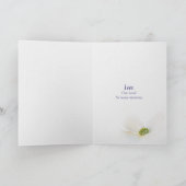 Jubileum lint hart met bloemen Kaart (Binnen)