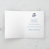 Jubileum Love bird Humor Kaart (Binnen)