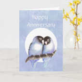 Jubileum Love bird Humor Kaart (Gele Bloem)