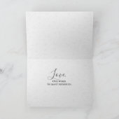 Jubileum Love in Splash Lijst Bedankkaart (Binnen)