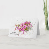 Jubileum Love in Splash Lijst Bedankkaart (Voorkant)