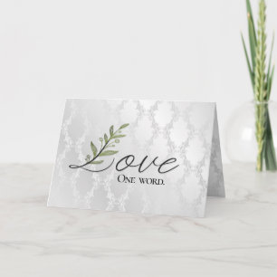 Jubileum Love Leaf op Damask Kaart