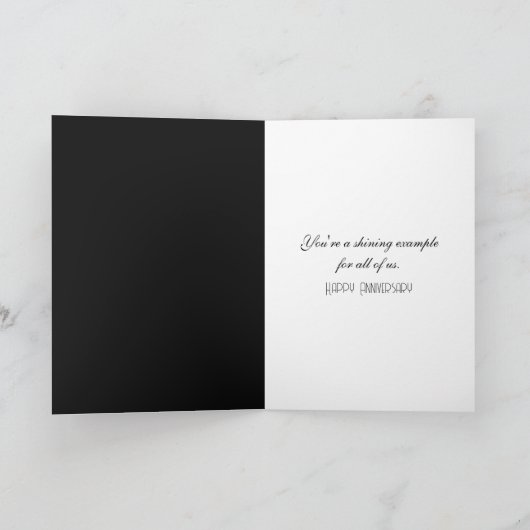 Jubileum Love Light Bulb Kaart (Binnen)