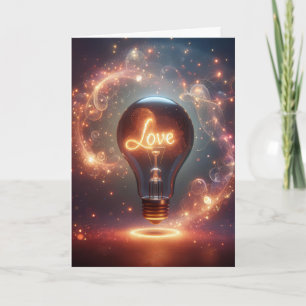 Jubileum Love Light Bulb Kaart