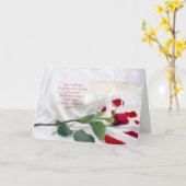 Jubileum Love wine en roos Kaart (Gele Bloem)