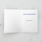 Jubileum Loved Husband Photo Collage Heart Kaart (Binnen)