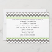 Jubileum Luncheon Invitation Grey Kaart (Achterkant)