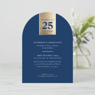 JUBILEUM luxe bedrijf marine goud Kaart