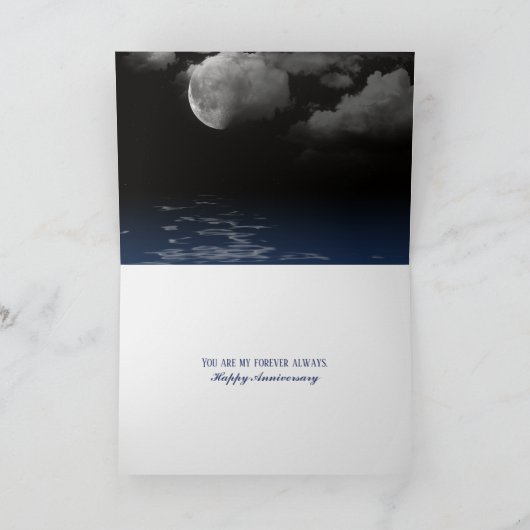 Jubileum maan en sterren kaart (Binnen)