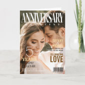 Jubileum Magazine Hoesje Husband | Echtgenote Foto Kaart (Voorkant)