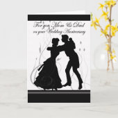 Jubileum Mama & Papa Dansend Paar Kaart (Gele Bloem)