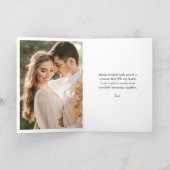 Jubileum man bruiloft | Vrouw Collage Foto Folie Wenskaart (Binnenlaag)