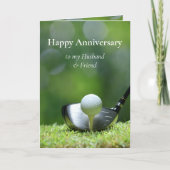 Jubileum man Friend Golf ballCourse Golfer Kaart (Voorkant)